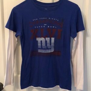 Girls NY Giants long sleeve T shirt size 14